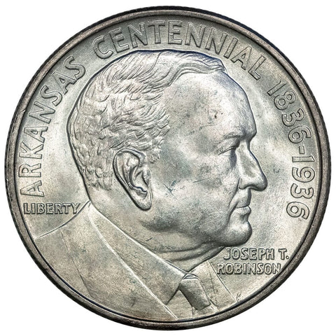 1936 Robinson (Arkansas Centennial) Silver Commemorative Half Dollar - Brilliant Uncirculated