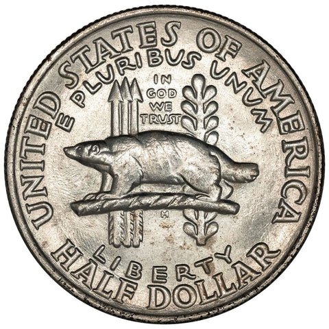 1936 Wisconsin Territorial Silver Commemorative Half Dollar - Brilliant Uncirculated