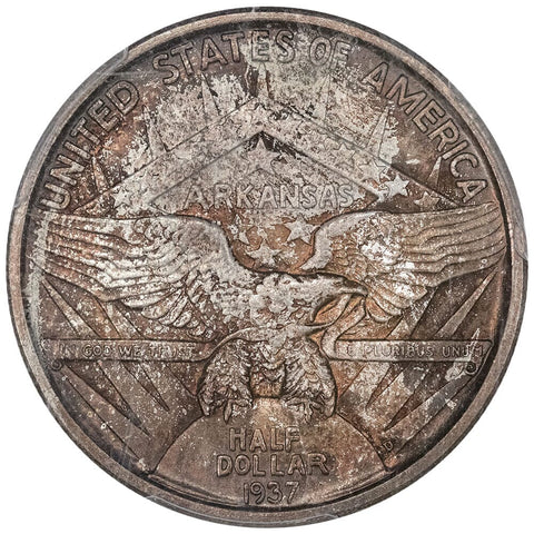 1937-D Arkansas Silver Commemorative Half Dollar - PCGS MS 66 - Gem Uncirculated