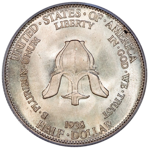 1938 New Rochelle Silver Commemorative Half Dollar - PCGS MS 66 CAC - Superior Gem