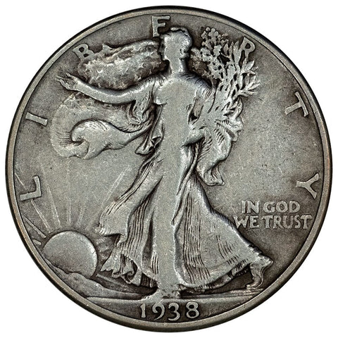 1938-D Walking Liberty Half Dollar - Very Fine