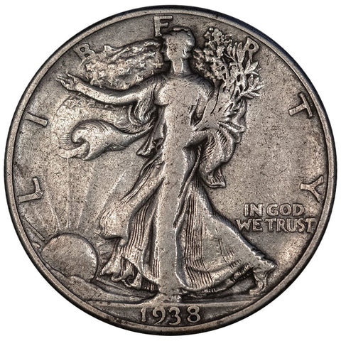 1938-D Walking Liberty Half Dollar - Very Fine