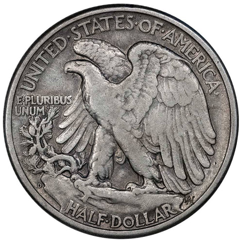 1938-D Walking Liberty Half - Very Fine