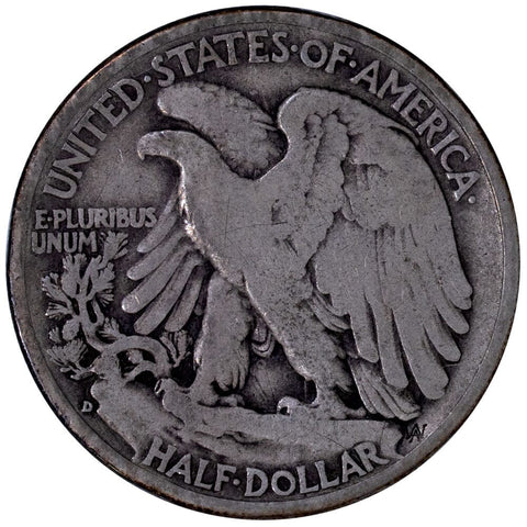1938-D Walking Liberty Half Dollar - Very Good