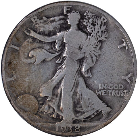 1938-D Walking Liberty Half Dollar - Very Good