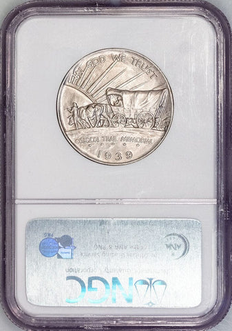 1939 Oregon Trail Silver Commemorative Half Dollar - NGC MS 65