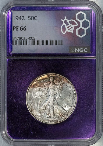 Proof 1942 Walking Liberty Half Dollar - Gem Proof - NGC PF 66