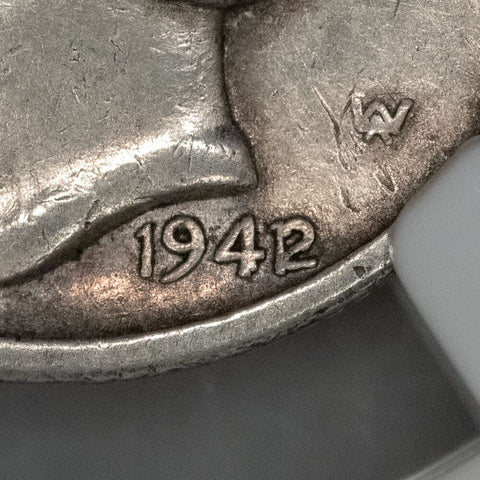 1942/1 Mercury Dime Overdate Error - NGC XF Details
