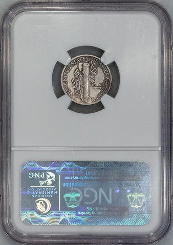 1942/1 Mercury Dime Overdate Error - NGC XF Details