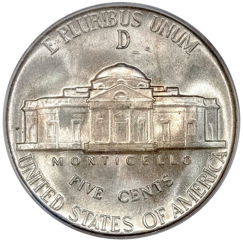 1943-D Silver Jefferson "War" Nickel - PCGS MS 67 FS - Full Steps