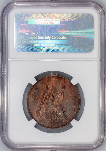 1944 Great Britain Penny KM.845 - NGC MS 62 BN - Brown Uncirculated