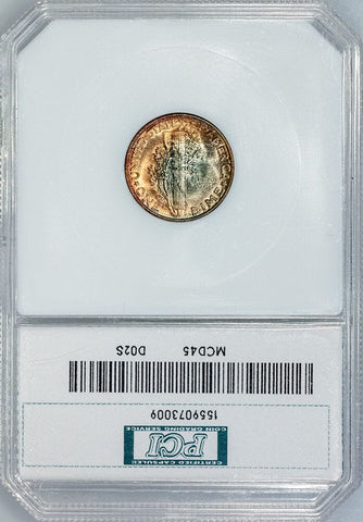 1945 Mercury Dime - PCI MS 66 - Choice Toned Uncirculated+