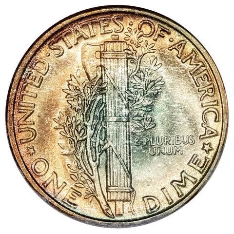 1945 Mercury Dime - PCI MS 66 - Choice Toned Uncirculated+