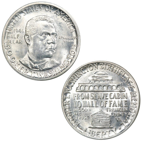 Booker T. Washington Commemorative Half Dollar Special - XF, AU & PQ BU - On Special!