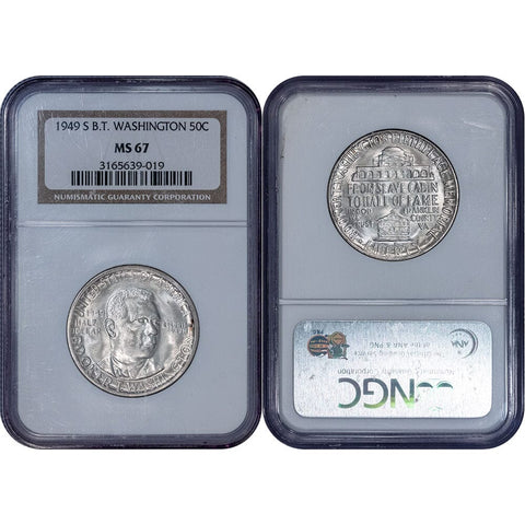1949-S Booker T. Washington Silver Commemorative Half - NGC MS 67