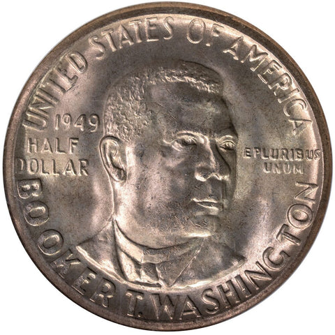 1949 Booker T. Washington Silver Commemorative Half - NGC MS 67