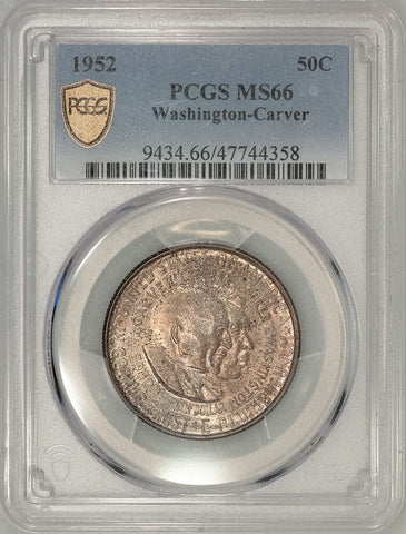 1952 Washington-Carver Silver Commemorative Half Dollar - PCGS MS 66