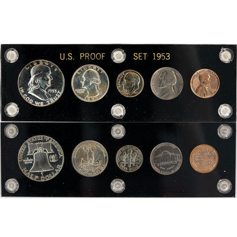 1953 Proof Set - Superb Brilliant Proof in Capital Plastic