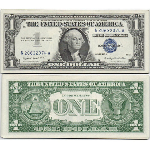 18 Consecutive 1957-B $1 Silver Certificate Notes - Crisp Gem Uncirculated