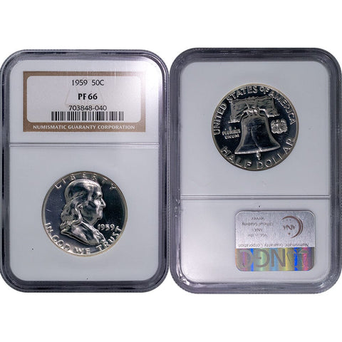 1959 Proof Franklin Half Dollar - NGC PF 66 - Gem Proof