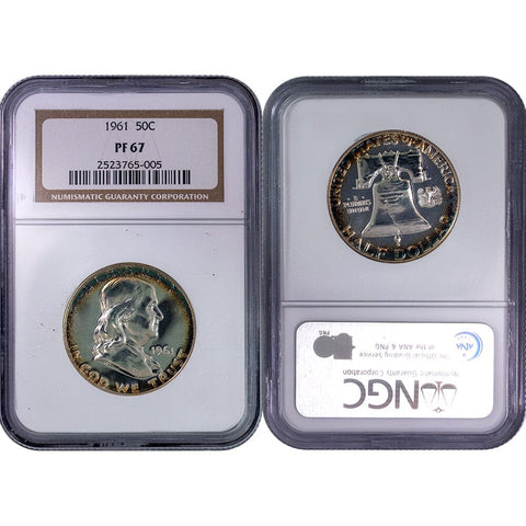 1961 Proof Franklin Half Dollar - NGC PF 67 - Gem Proof
