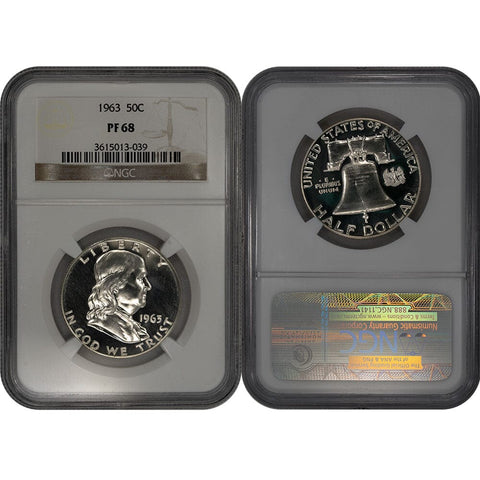 1963 Proof Franklin Half Dollar - NGC PF 68
