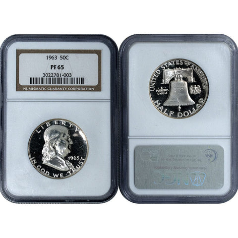 1963 Proof Franklin Half Dollar - NGC PF 65 - Gem Proof
