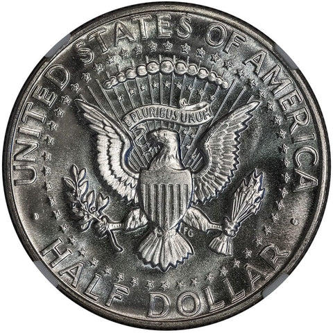 1967 SMS Kennedy Half Dollar FS-102 DDO - NGC MS 67