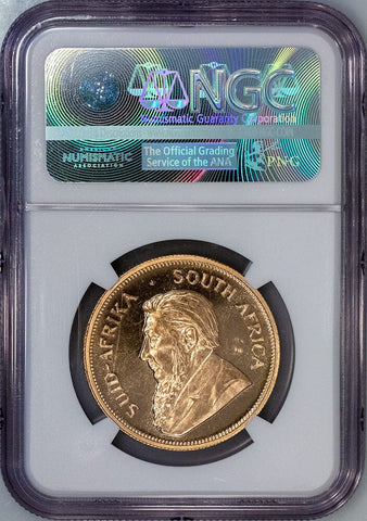 Proof 1968 South Africa 1 Oz. Gold Krugerrand KM.73 - NGC PF 64 Frosted Reverse
