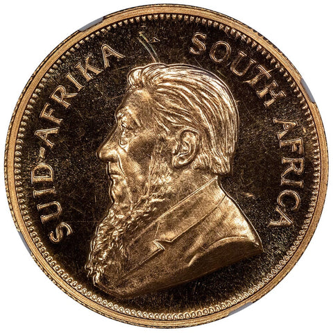 Proof 1968 South Africa 1 Oz. Gold Krugerrand KM.73 - NGC PF 64 Frosted Reverse