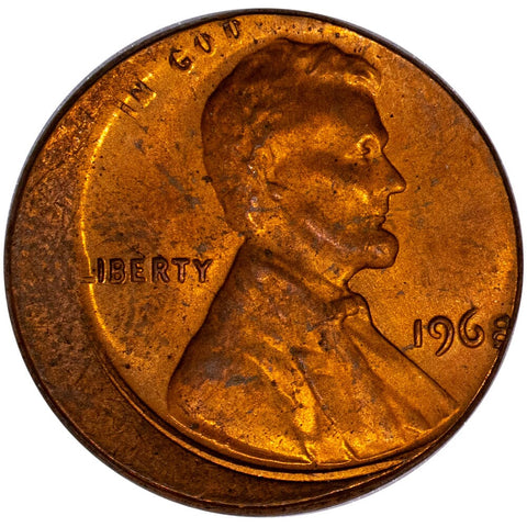 1968 Lincoln Cent - Off-Center Broadstrike - Brilliant Uncirculated