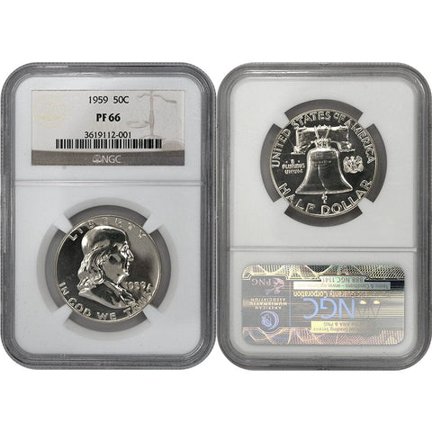1959 Proof Franklin Half Dollar - NGC PF 66