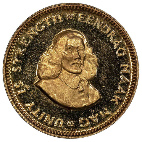 1970 South Africa Gold 1 Rand KM.63 - Gem Proof