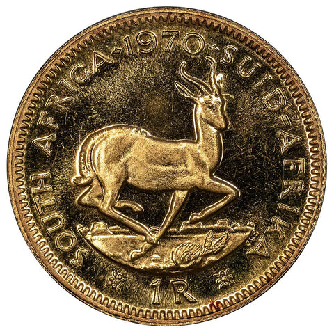 1970 South Africa Gold 1 Rand KM.63 - Gem Proof