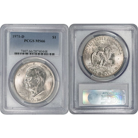 1971-D Eisenhower Dollar - PCGS MS 66