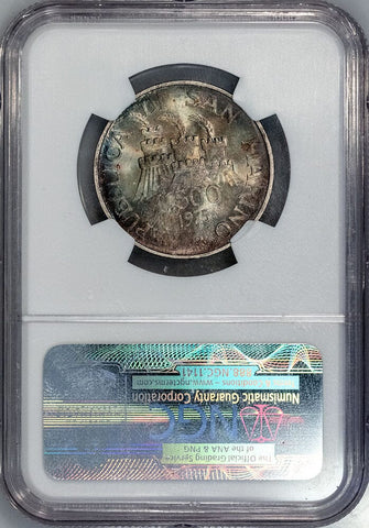 1975 San Marino 'Ancient Stonecutter' Silver 500 Lire KM. 48 - NGC MS 67
