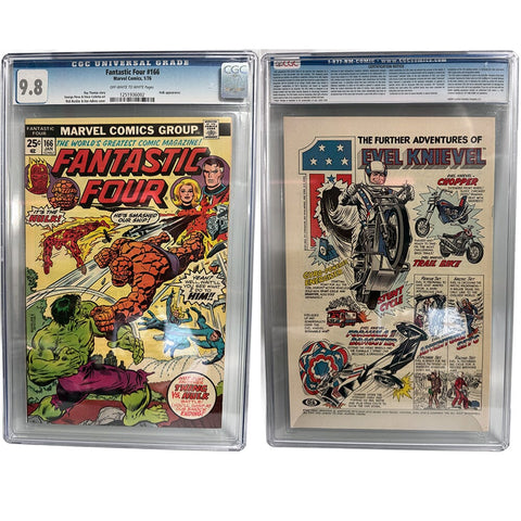 1976 Fantastic Four #166 Marvel Comics - Hulk Appearance - CGC 9.8