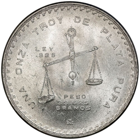 1979-MO Mexico Silver Onzas 1 toz ASW KM. 49 - PQ Brilliant Uncirculated