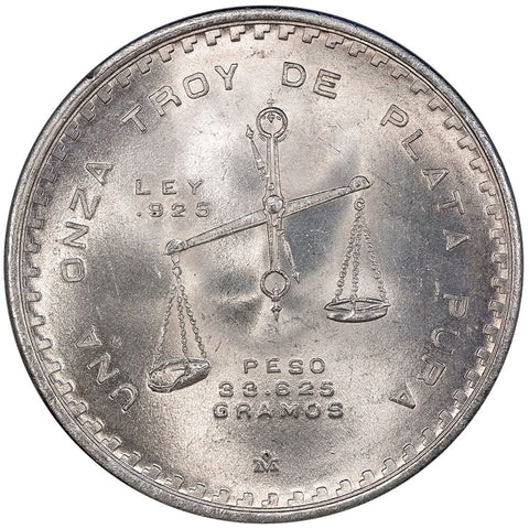 1979-MO Mexico Silver Onzas 1 toz ASW KM. 49 - PQ Brilliant Uncirculated