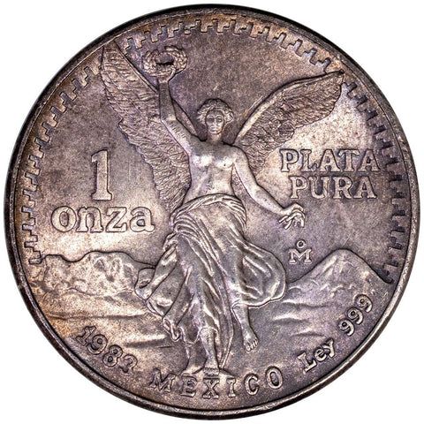1983 Mexico 1 Onza "Libertad" 1 oz Silver - Gem Toned Uncirculated
