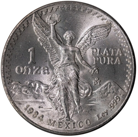 1984 Mexico 1 Onza "Libertad" 1 oz Silver - Gem Brilliant Uncirculated