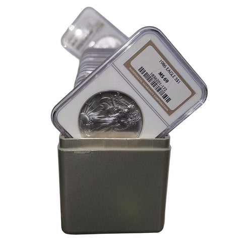 1986 to 2005 American Silver Eagle Box Set - NGC MS 69 - Includes NGC Plastic Box