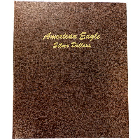 1986 to 2007 American Silver Eagle Set in Nice Deluxe Bookshelf Dansco Album