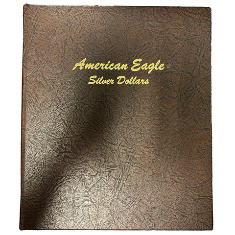 1986 to 2020 American Silver Eagle Set in Nice Deluxe Bookshelf Dansco Album