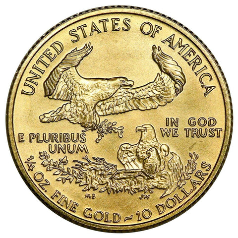 1993 $10 1/4 Oz Quarter Ounce Gold Eagle - Gem Uncirculated
