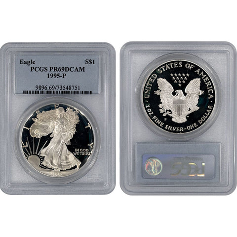 1995-P Proof American Silver Eagle - PCGS PR 69 DCAM
