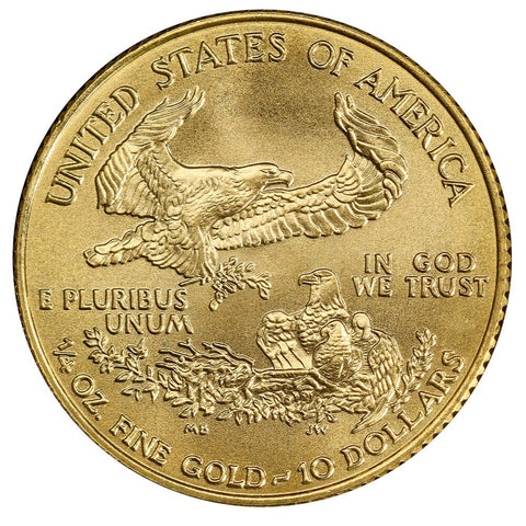 1996 $10 Quarter 1/4 Ounce American Gold Eagles - Gem Brilliant Uncirculated