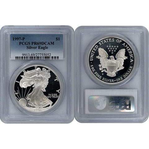 1997-P Proof American Silver Eagle - PCGS PR 69 DCAM