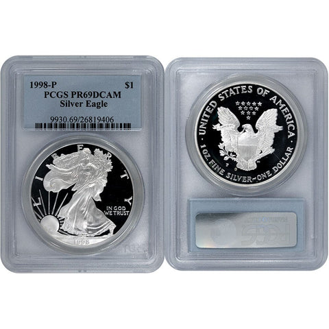 1998-P Proof American Silver Eagle - PCGS PR 69 DCAM