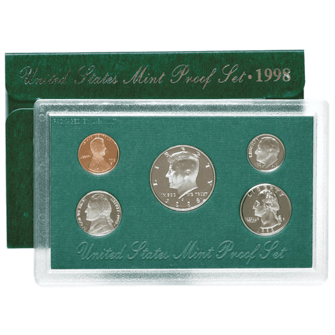 1994 to 1998 “Green Pack” 5 Proof Set Deal - Under Wholesale Bid!